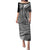 Samoa Siapo Arty Puletasi Black Style LT9 Long Dress Black - Polynesian Pride