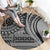 Samoa Siapo Arty Round Carpet Black Style LT9 - Polynesian Pride
