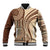 Samoa Siapo Arty Baseball Jacket Brown Style LT9 Unisex Brown - Polynesian Pride