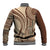 Samoa Siapo Arty Baseball Jacket Brown Style LT9 - Polynesian Pride