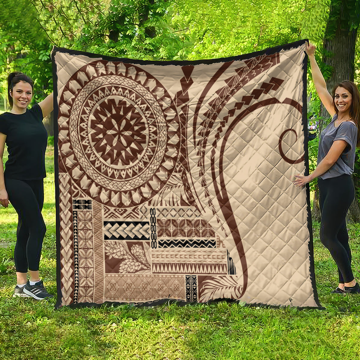 Samoa Siapo Arty Quilt Brown Style LT9 - Polynesian Pride