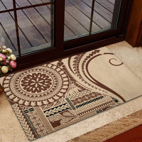 Samoa Siapo Arty Rubber Doormat Brown Style LT9 - Polynesian Pride