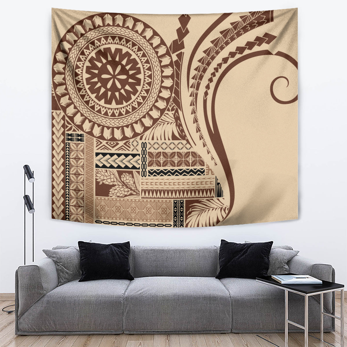 Samoa Siapo Arty Tapestry Brown Style LT9 - Polynesian Pride