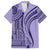 Samoa Siapo Arty Family Matching Tank Maxi Dress and Hawaiian Shirt Purple Style LT9 Dad's Shirt - Short Sleeve Purple - Polynesian Pride