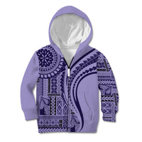 Samoa Siapo Arty Kid Hoodie Purple Style LT9 Zip Hoodie Purple - Polynesian Pride