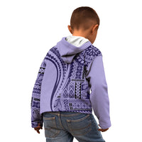 Samoa Siapo Arty Kid Hoodie Purple Style LT9 - Polynesian Pride