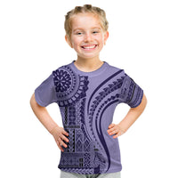 Samoa Siapo Arty Kid T Shirt Purple Style LT9 Purple - Polynesian Pride