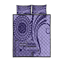 Samoa Siapo Arty Quilt Bed Set Purple Style LT9 Purple - Polynesian Pride