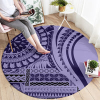 Samoa Siapo Arty Round Carpet Purple Style LT9 - Polynesian Pride