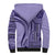 Samoa Siapo Arty Sherpa Hoodie Purple Style LT9 - Polynesian Pride