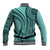 Samoa Siapo Arty Baseball Jacket Turquoise Style LT9 - Polynesian Pride