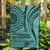Samoa Siapo Arty Garden Flag Turquoise Style LT9 Garden Flag Turquoise - Polynesian Pride
