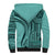 Samoa Siapo Arty Sherpa Hoodie Turquoise Style LT9 - Polynesian Pride