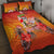 Personalised Wishes in Tahitian Christmas Quilt Bed Set French Polynesia Santa Beach LT9 - Polynesian Pride