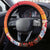 Personalised Wishes in Tahitian Christmas Steering Wheel Cover French Polynesia Santa Beach