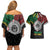 Aotearoa and Cook Islands Mo Te Tiriti Couples Matching Off Shoulder Short Dress and Hawaiian Shirt New Zealand Honour The Treaty Ake!Ake!Ake!
