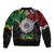 Aotearoa and Cook Islands Mo Te Tiriti Sleeve Zip Bomber Jacket New Zealand Honour The Treaty Ake!Ake!Ake!