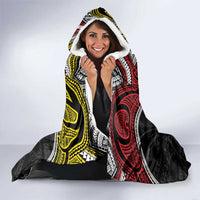 Aotearoa and Niue Mo Te Tiriti Hooded Blanket New Zealand Honour The Treaty Ake!Ake!Ake!