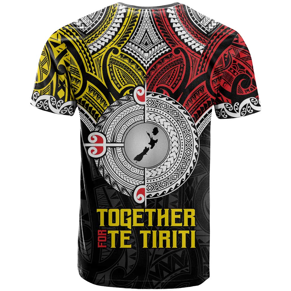 Aotearoa and Niue Mo Te Tiriti T Shirt New Zealand Honour The Treaty Ake!Ake!Ake!
