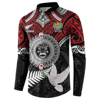 Aotearoa and Tonga Mo Te Tiriti Button Sweatshirt New Zealand Honour The Treaty Ake!Ake!Ake!