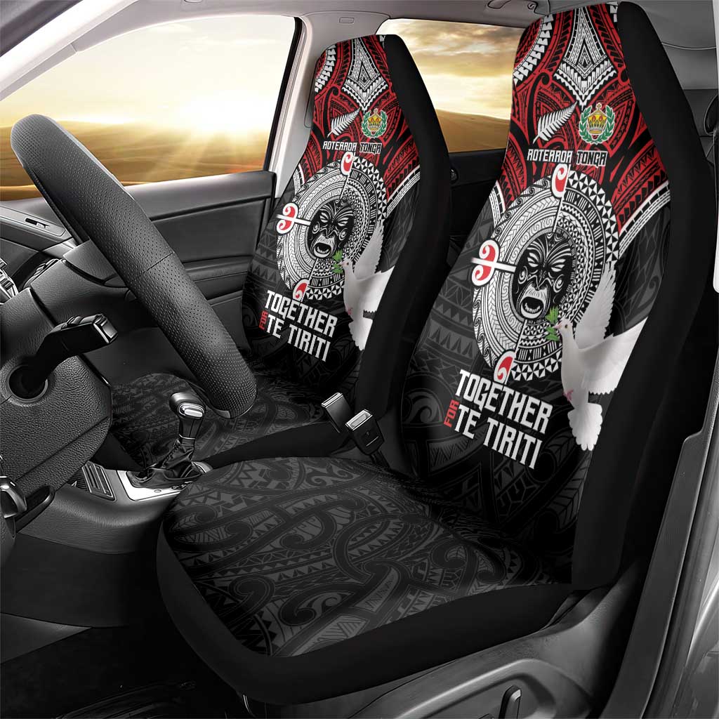 Aotearoa and Tonga Mo Te Tiriti Car Seat Cover New Zealand Honour The Treaty Ake!Ake!Ake!