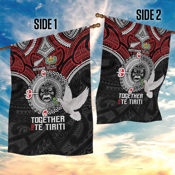 Aotearoa and Tonga Mo Te Tiriti Garden Flag New Zealand Honour The ...