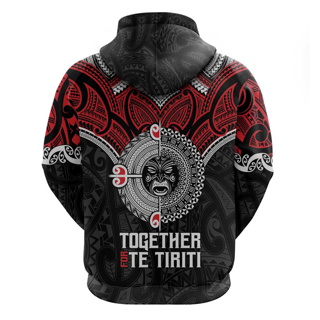 Aotearoa and Tonga Mo Te Tiriti Zip Hoodie New Zealand Honour The Treaty Ake!Ake!Ake! LT9 - Polynesian Pride