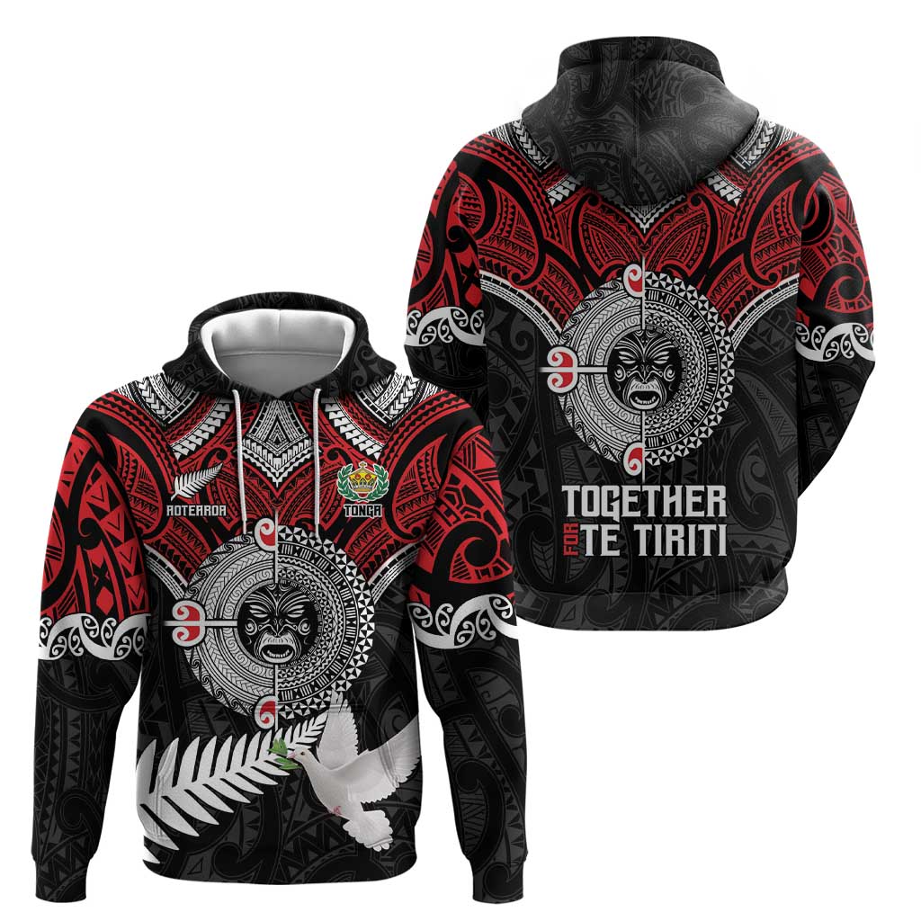 Aotearoa and Tonga Mo Te Tiriti Zip Hoodie New Zealand Honour The Treaty Ake!Ake!Ake! LT9 - Polynesian Pride