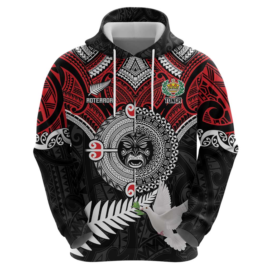 Aotearoa and Tonga Mo Te Tiriti Zip Hoodie New Zealand Honour The Treaty Ake!Ake!Ake! LT9 - Polynesian Pride