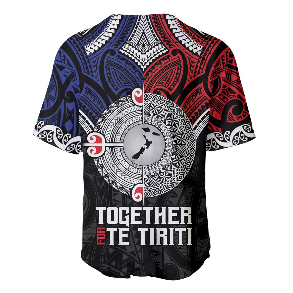 Aotearoa and Samoa Mo Te Tiriti Baseball Jersey Tangata Moana Stand with Tangata Whenua LT9 - Polynesian Pride