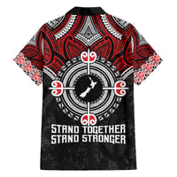 Aotearoa Proud To Be Maori Family Matching Short Sleeve Bodycon Dress and Hawaiian Shirt New Zealand Fight Together