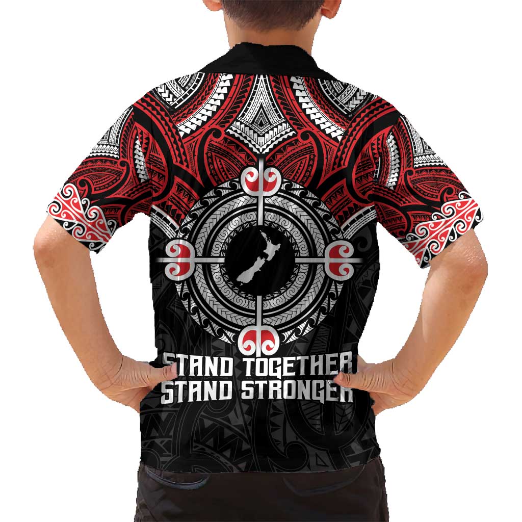 Aotearoa Proud To Be Maori Family Matching Tank Maxi Dress and Hawaiian Shirt New Zealand Fight Together LT9 - Polynesian Pride