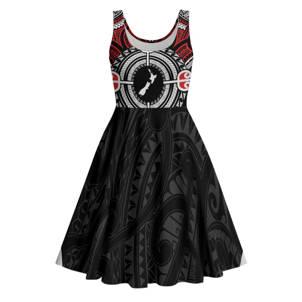 Aotearoa Proud To Be Maori Midi Dress New Zealand Fight Together - Polynesian Pride