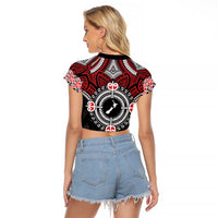 Aotearoa Proud To Be Maori Raglan Cropped T Shirt New Zealand Fight Together