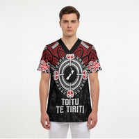 Aotearoa Proud To Be Maori Scrub Top New Zealand Fight Together - Polynesian Pride