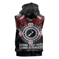 Aotearoa Proud To Be Maori Sleeveless Hoodie New Zealand Fight Together - Polynesian Pride
