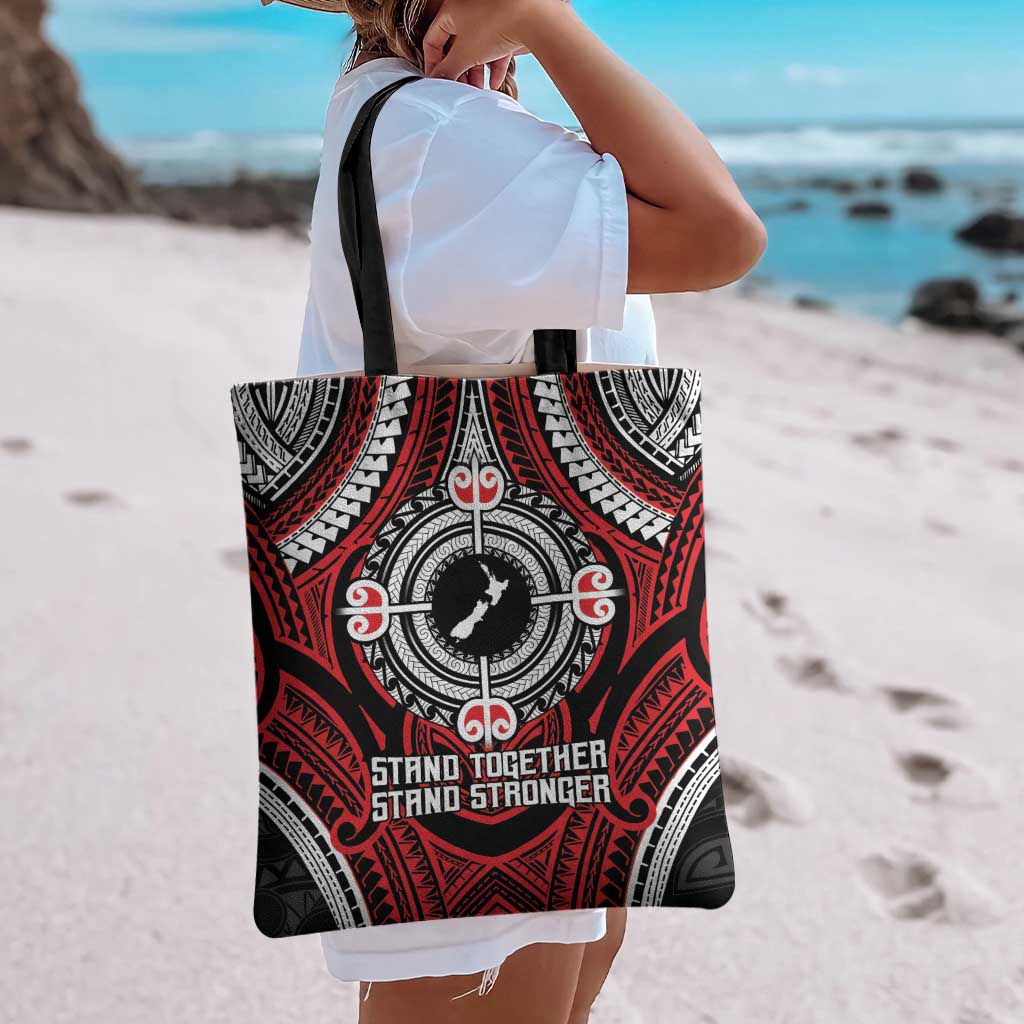 Aotearoa Proud To Be Maori Tote Bag New Zealand Fight Together - Polynesian Pride