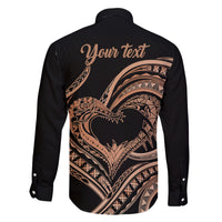 Personalised Valentines Day Romantic Lovers Family Matching Tank Maxi Dress and Hawaiian Shirt LT9 - Polynesian Pride