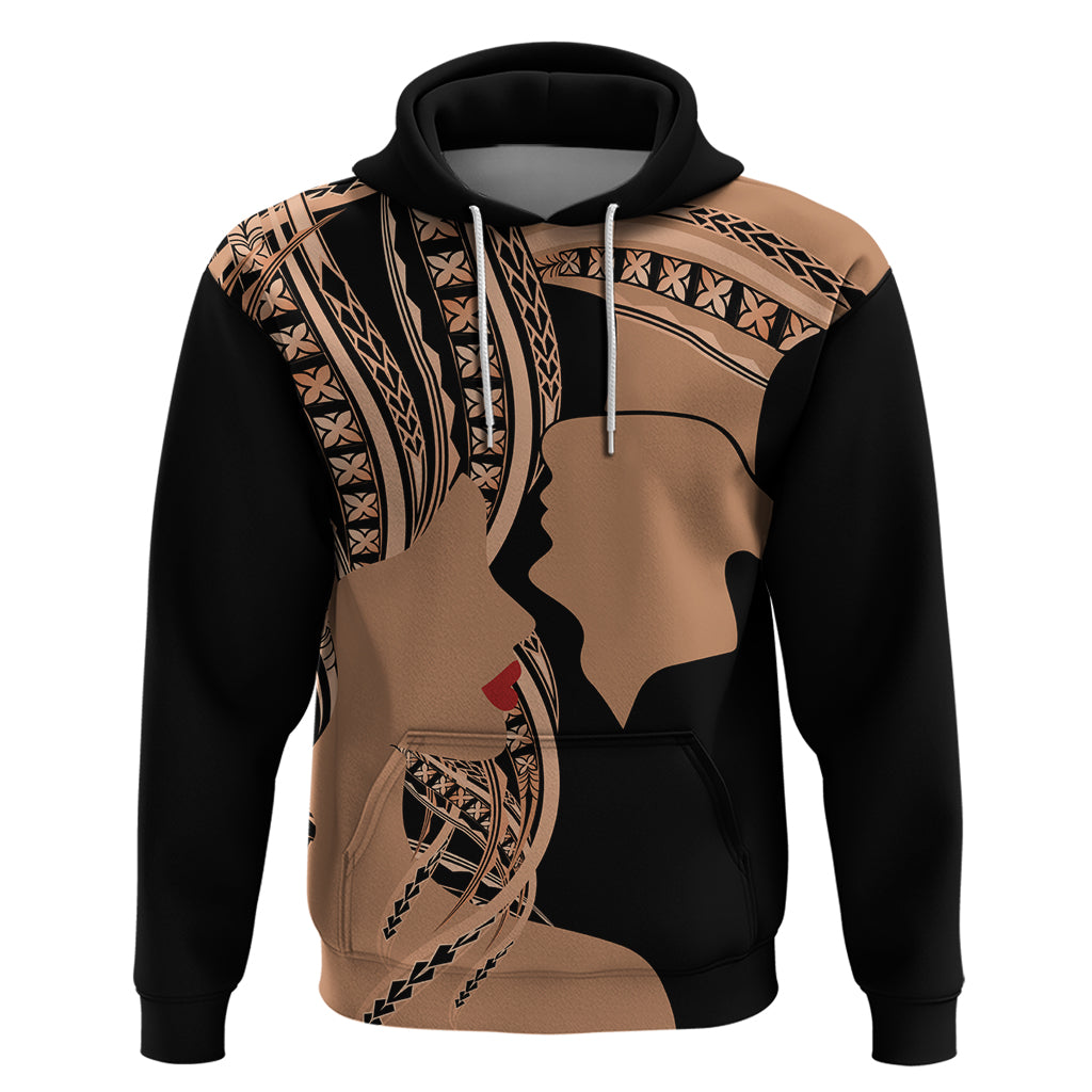 Personalised Valentines Day Romantic Lovers Zip Hoodie LT9 Pullover Hoodie Gold - Polynesian Pride