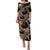 Polynesia Valentines Day Forever In My Heart Tattoo Family Matching Puletasi and Hawaiian Shirt Gold Style LT9 Mom's Dress Gold - Polynesian Pride