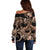 Polynesia Valentines Day Forever In My Heart Tattoo Off Shoulder Sweater Gold Style LT9 - Polynesian Pride