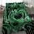 Polynesia Valentines Day Forever In My Heart Tattoo Bedding Set Green Style LT9 - Polynesian Pride