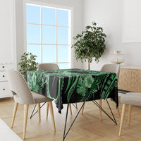 Polynesia Valentines Day Forever In My Heart Tattoo Tablecloth Green Style LT9 - Polynesian Pride
