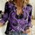 Polynesia Valentines Day Forever In My Heart Tattoo Women Casual Shirt Purple Style LT9 Female Purple - Polynesian Pride