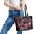 Polynesia Valentines Day Forever In My Heart Tattoo Leather Tote Bag Pink Style LT9 - Polynesian Pride