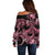 Polynesia Valentines Day Forever In My Heart Tattoo Off Shoulder Sweater Pink Style LT9 - Polynesian Pride