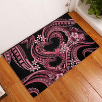 Polynesia Valentines Day Forever In My Heart Tattoo Rubber Doormat Pink Style LT9 Pink - Polynesian Pride