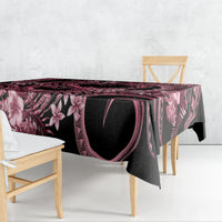 Polynesia Valentines Day Forever In My Heart Tattoo Tablecloth Pink Style LT9 - Polynesian Pride