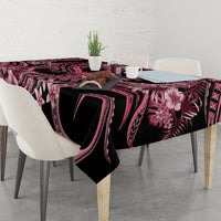 Polynesia Valentines Day Forever In My Heart Tattoo Tablecloth Pink Style LT9 - Polynesian Pride