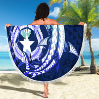 Personalised Northern Mariana Islands Beach Blanket Commonwealth Day 2024 LT9 - Polynesian Pride